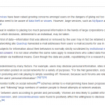 Online Privacy Wiki Page Edit