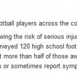 Wikipedia Edit: Concussions in American Football